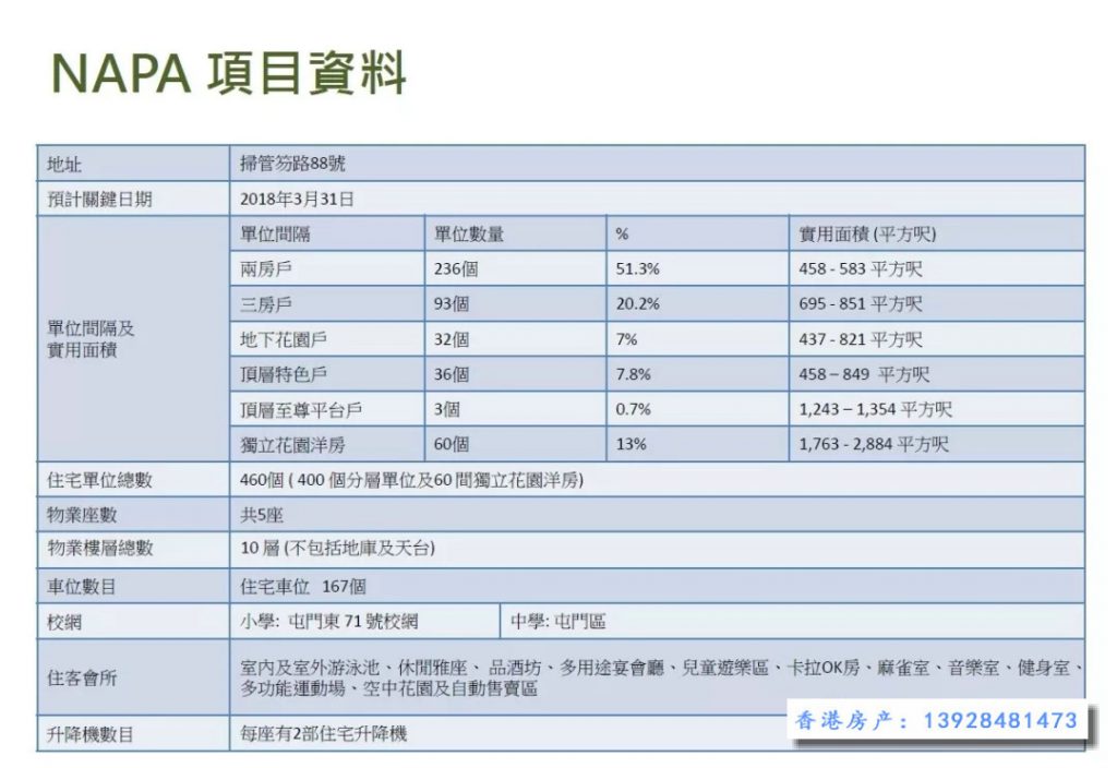 香港房产NAPA 新界一手房 第9张