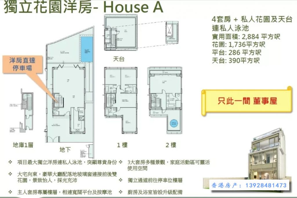 香港哈罗国际学校附近的全新楼盘NAPA别墅招标价  第5张