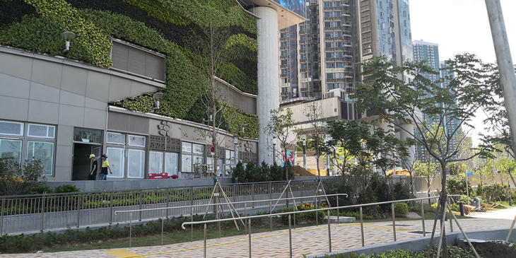 香港荃湾公园附近的准新楼盘柏傲湾