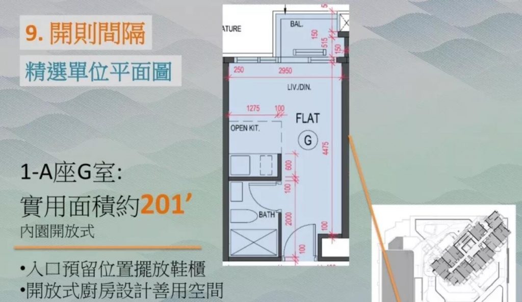 香港房产海傲湾位于东九龙油塘预留30套作收租用途 第2张- 香港海傲湾户型1