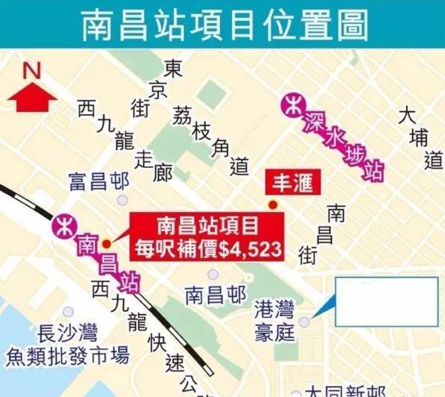 香港新鸿基汇玺地铁南昌站上盖1房租金1.85万  第1张