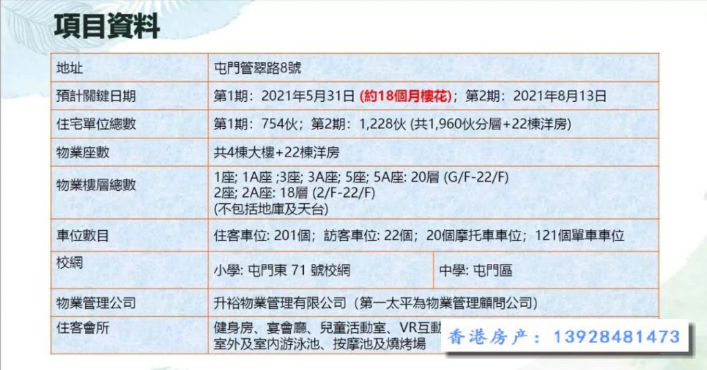 香港新楼盘屯门 恒大珺珑湾加推174套房价600万元以下 香港房产消息 第6张