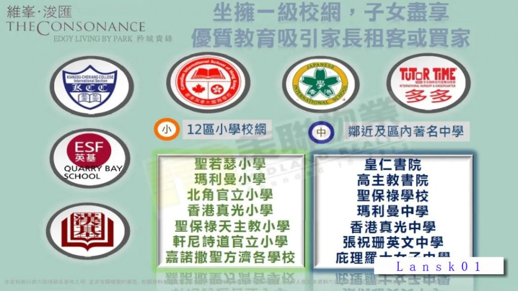 香港港岛区小面积新楼盘维峰浚汇580万 第3张- 香港维峰浚汇周边名校