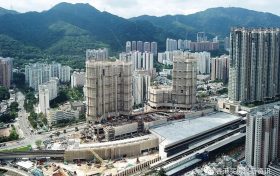 香港房产大围地铁站上盖项目分3期发展共3090个单位