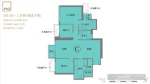 香港LP10户型图（2房）
