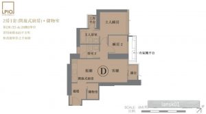 香港LP10户型图（2房套房）