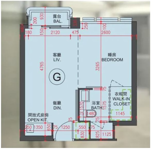 The Henley (样板房户型图)