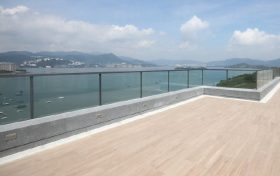 香港豪宅泓碧顶层复式，看海景，带天台花园和泳池