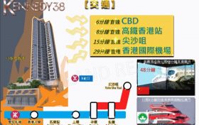 香港新楼盘KENNEDY 38位于坚尼地城地铁站几分钟步行,近香港大学及中环