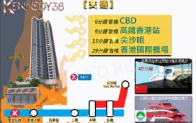 香港新楼盘KENNEDY 38位于坚尼地城地铁站几分钟步行，近香港大学及中环