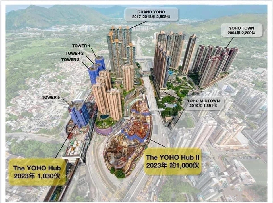 香港元朗地铁站上盖新楼盘The YOHO Hub圣诞节前后开售 楼盘动态 第2张