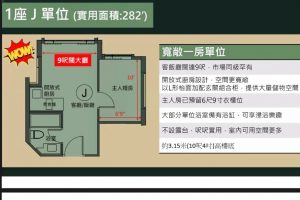 香港屯门新楼盘飞扬第1期户型图  第2张