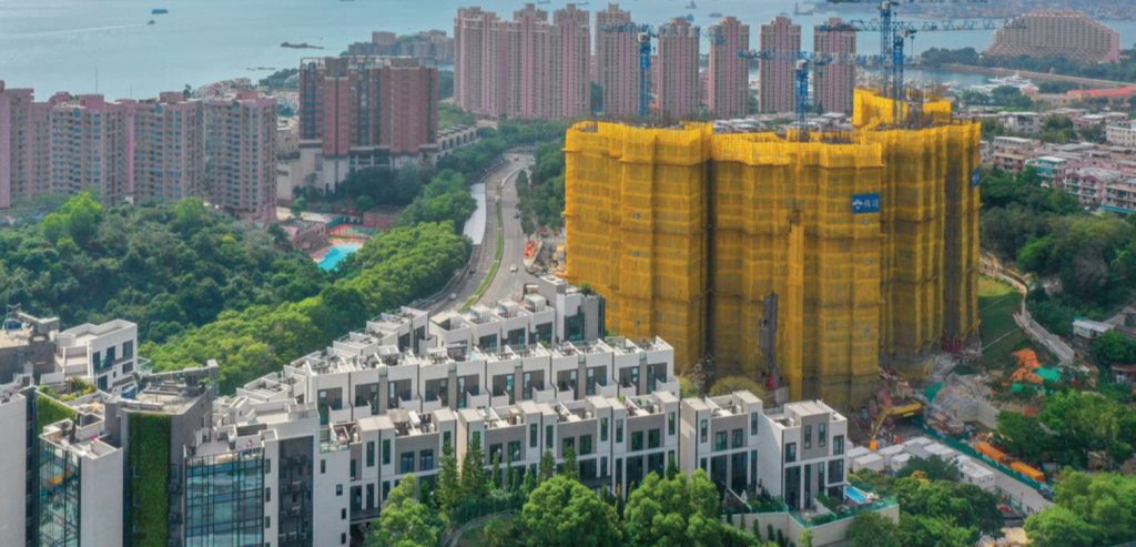香港屯门青山公路的大型住宅新楼盘飞扬低密度，海景  第6张