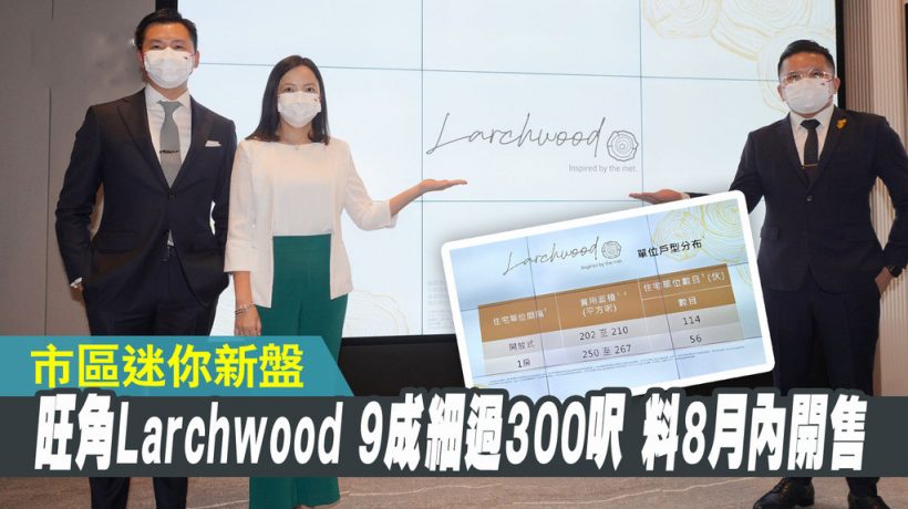 旺角Larchwood刚更新价单多3%折扣