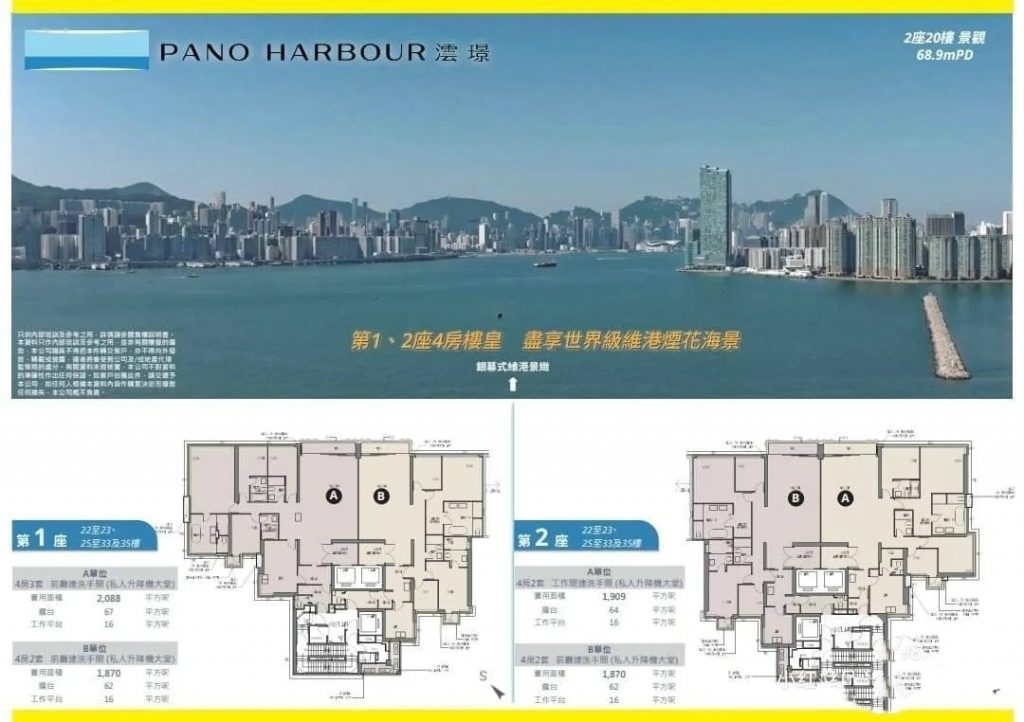 香港澐璟 (沄璟PANO HARBOUR)户型，面积，区域等楼盘详解 香港新盘介绍 第7张