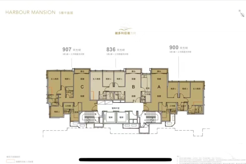 香港启德天泷户型图  第1张