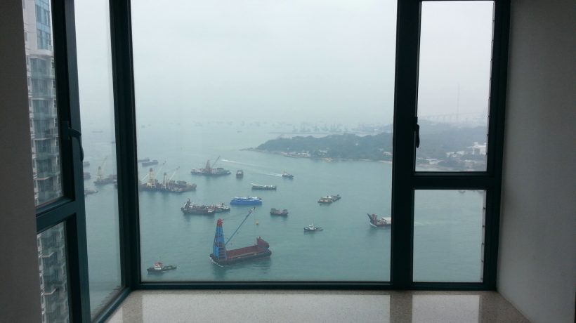 香港大角咀二手房浪澄湾2房户型租2.4万