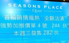 [加推]－SEASONS PLACE加推全部单位