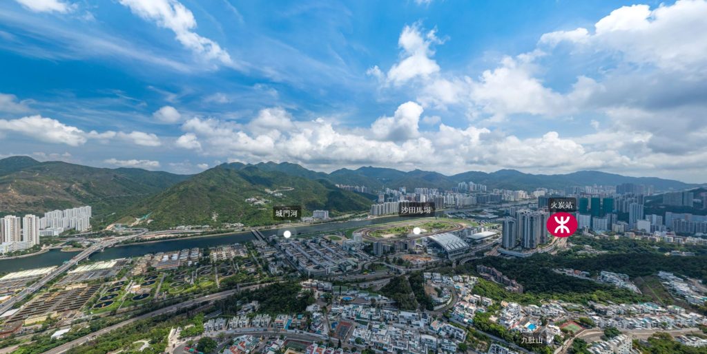 香港一手新楼盘名日九肚山房价最高降价32% 第5张- 明日九肚山正南向看沙田城门河及马场一带景观