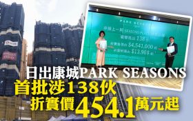 [首推]－PARK SEASONS首批单位尺价1.39万起