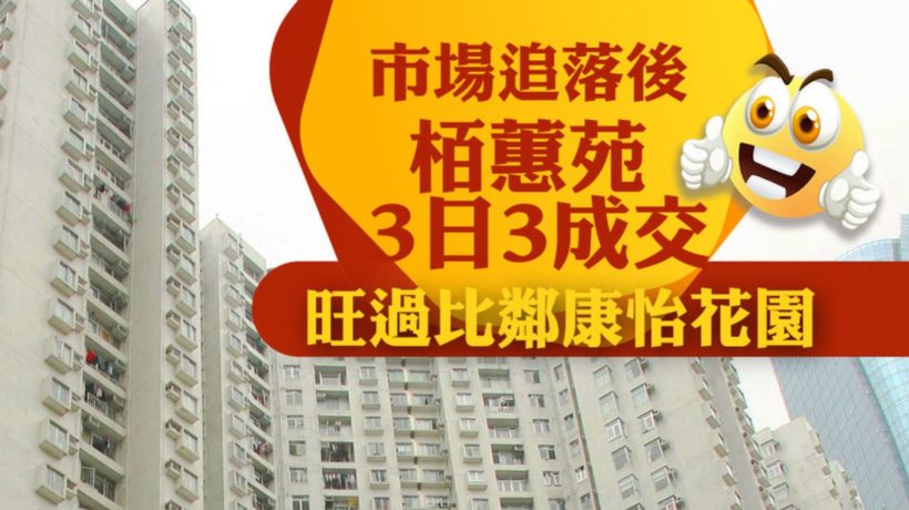 香港房产:康怡花园及栢蕙苑二手房较上月成交有所下降