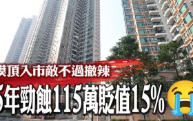 香港上水二手房御皇庭3房亏本115万