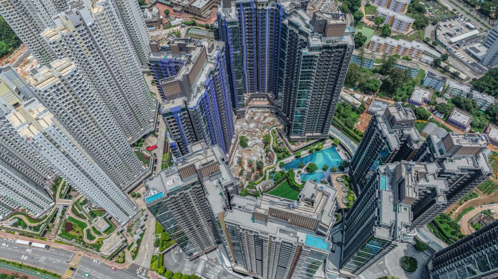香港兆康新楼盘NOVO LAND 3B期|房价较前期要低 第4张- 香港屯门兆康novo Land高空实景图 (3)