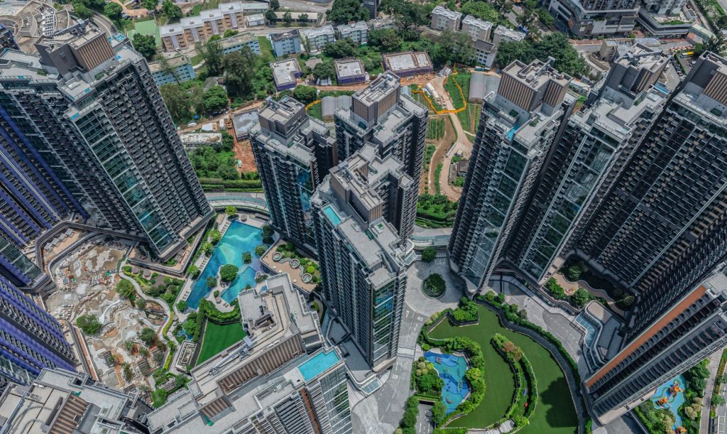 香港房产网消息:屯门大型住宅项目 NOVO LAND 的第 3A 期现楼推出 第8张- 香港屯门兆康novo Land高空实景图 (14)