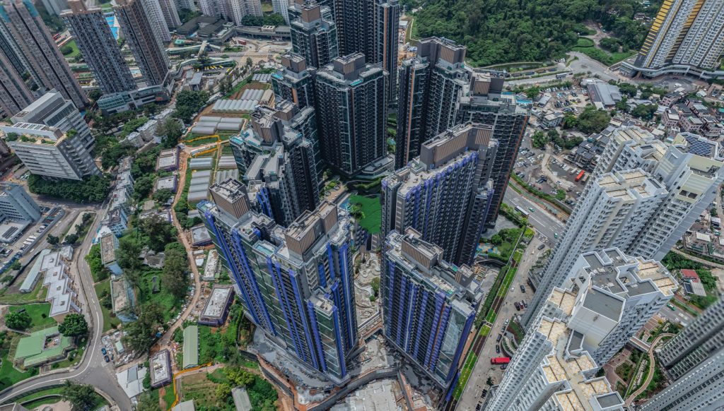 香港屯门房产NOVO LAND 位于兆康站|临近岭南大学租金1万起 第1张- 香港屯门兆康novo Land高空实景图 (6)