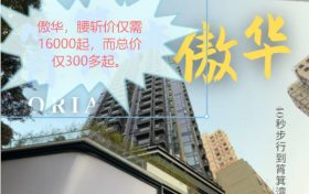 香港港岛区筲箕湾新楼盘傲华,腰斩价仅需16000起,而总价仅300多起。