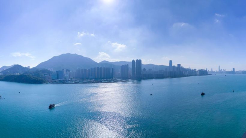 香港九龙全新海景楼盘蔚蓝东岸可享维多利亚港海景