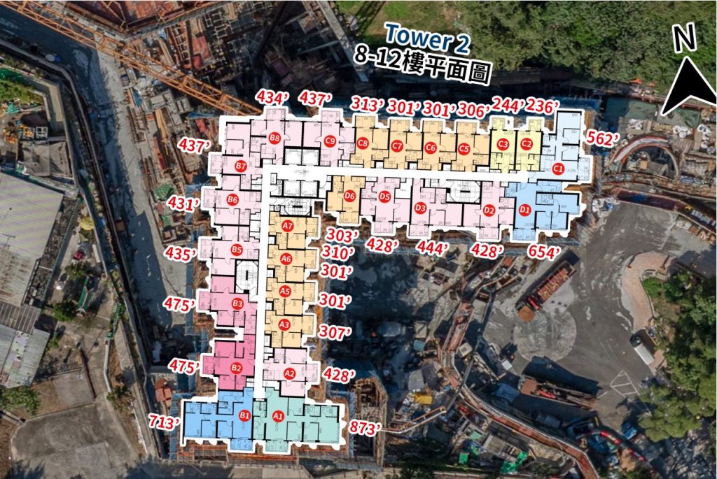 香港大埔新楼盘上然住受关注展示中心大量以家庭及年轻购房者的参观 第3张- 香港上然户型图,平面图