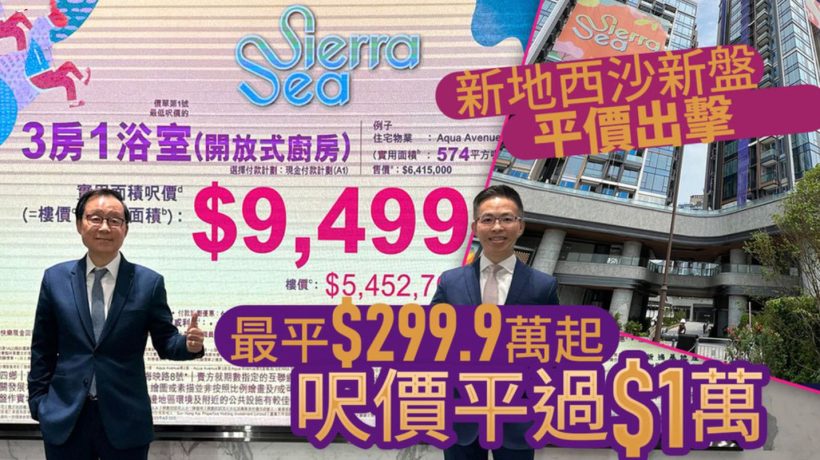香港新鸿基全新一手楼盘SIERRA SEA首批单位158个单位2XX入场