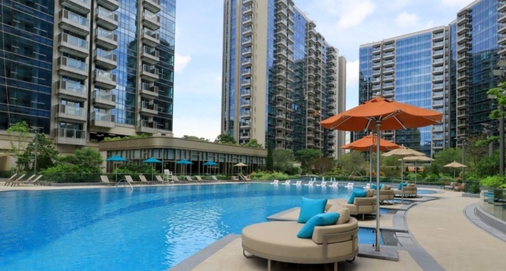 香港柏珑会客所以 Lakeside Resort Living 为主题打造全港罕有度假式住区体验。  第4张