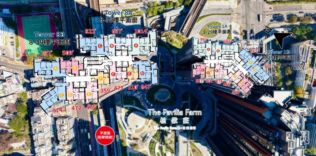 香港房产网:大围柏傲庄河景大户 第3张- 柏傲庄第三期平面图
