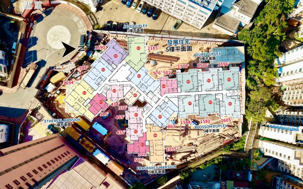 香港房产:九龙塘滶蕴:低密度豪宅典范,名校网核心新盘 第1张- 九龙塘滶蕴平面图
